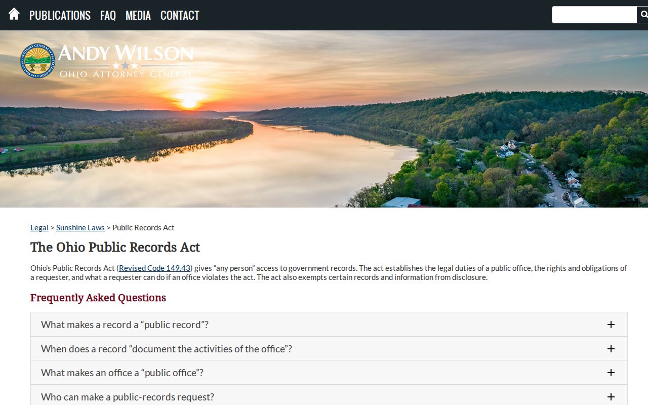 Alliance residents directory Ohio public records guidance source